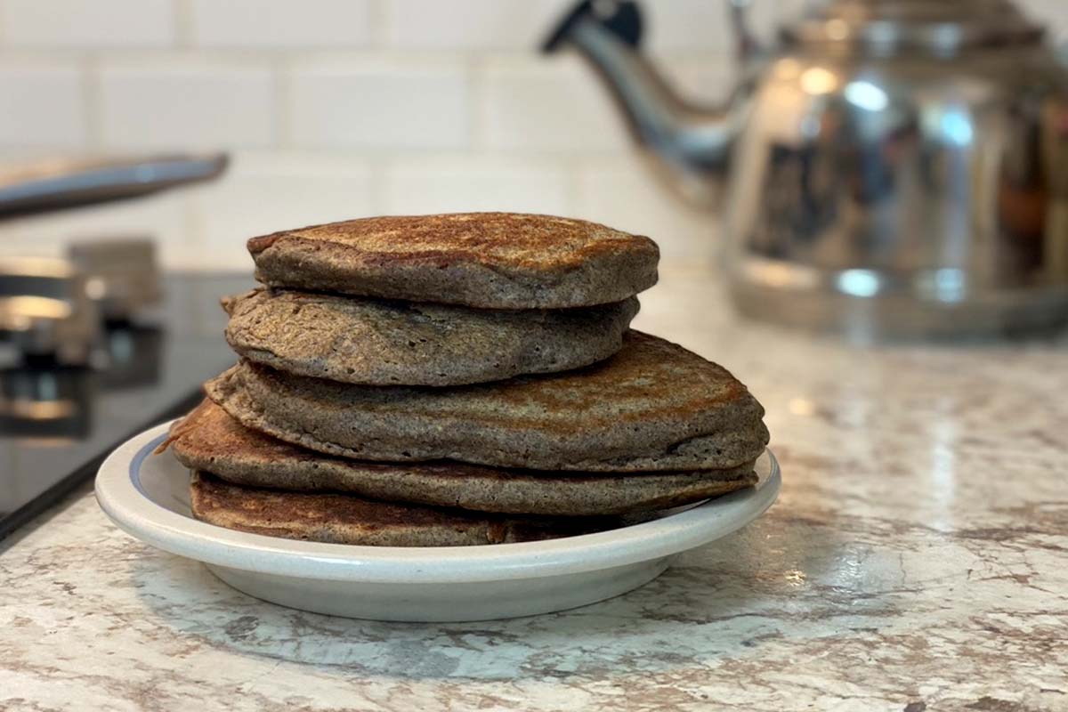 Fluffy buckwheat pancakes Common Grains